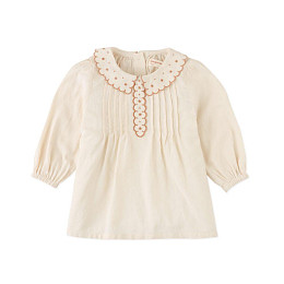 Блуза с длинным рукавом Gingersnaps "Baby Mabel Eggnog", светло-желтая